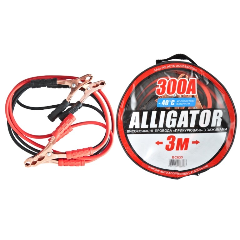 Провода-прикуриватели BC633 ALLIGATOR Провода-прикуриватели BC633 ALLIGATOR